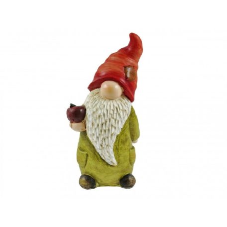 Törpe figura zöld ruhás - 29 cm  