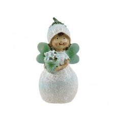 Virágtündér figura menta glitteres - 8 cm, 14,5 cm