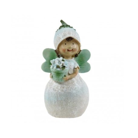 Virágtündér figura menta glitteres - 8 cm, 14,5 cm