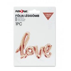 Lufi fólia Love - Rosegold - 108x64 cm