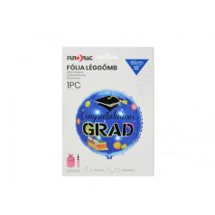 Lufi fólia Congratulations Grad kék - 45 cm