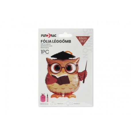 Lufi fólia ballagó bagoly - 63 cm