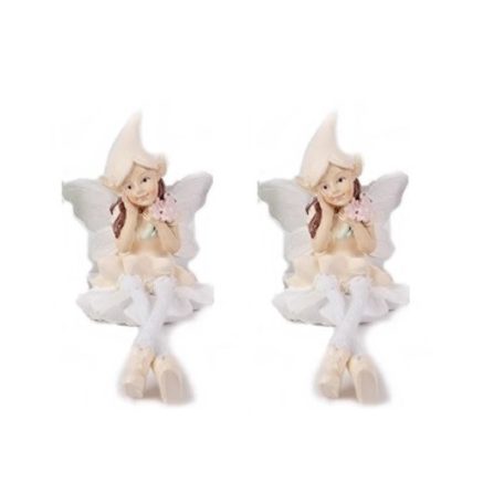 Tündér figura lógólábú - Rózsaszín - 7,5 cm - Raktáron