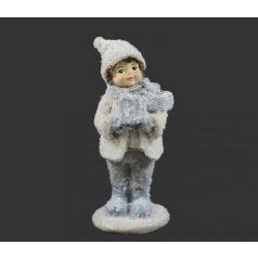 Gyerek figura téli ruhában 1. - 14 cm