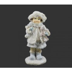 Gyerek figura téli ruhában 2. - 14 cm