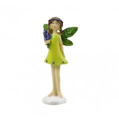 Tündér figura álló levendula csokorral - 11,5 cm