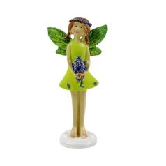 Tündér figura +levendula csokor - 11,5 cm 