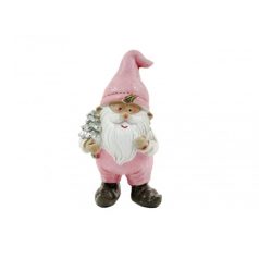 Mikulás/lány figura rózsaszín 1. - 10 cm 