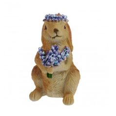 Nyuszi figura levendulás - 11,5 cm - Raktáron