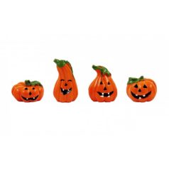 Halloween tök figura 2,5-4,5cm - 4 db/csomag 