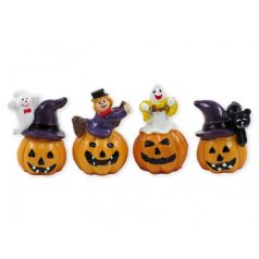 Halloween tök figurák - 5,5 cm -  4 db/csomag 