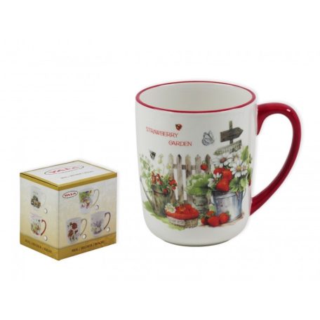 Kerámia bögre - Eper - 500 ml