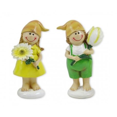 Virágos figura fiú/lány - 12 cm