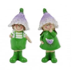 Levendula figura fiú/lány - 11 cm
