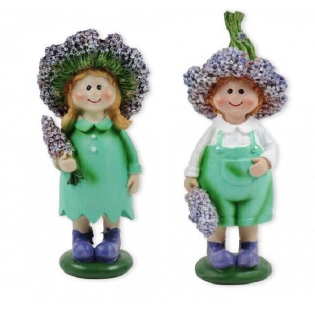Levendula figura fiú/lány - 19 cm