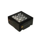 Ezüst üveg karácsonyi gömbök - 3 cm - 72 db/csomag