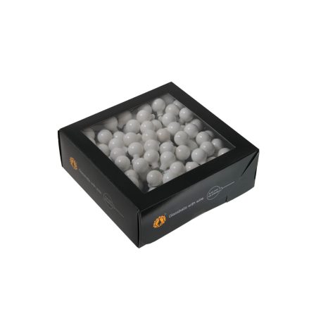 Fehér üveg karácsonyi gömbök - 2 cm - 24 db/csomag