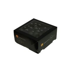 Fekete üveg karácsonyi golyók - 3 cm - 72 db/csomag