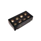 Arany üveg karácsonyi gömbök - 8 cm - 8 db/csomag