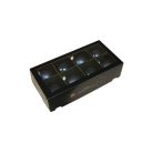 Kék üveg karácsonyi gömbök - 8 cm - 8 db/csomag