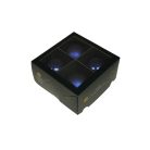 Kék üveg karácsonyi gömbök - 10 cm - 4 db/csomag