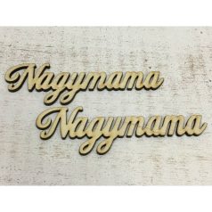    Natúr fa - "Nagymama" felirat - 12,5cm - 2 db/csomag  