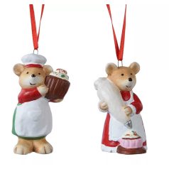 Egér séf akasztós - 2 féle - 8 cm