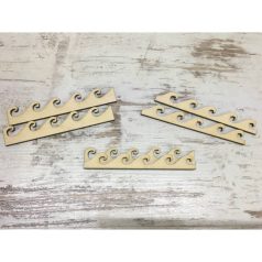  Natúr fa - Hullámok - 10 cm - 3-3db/csomag  