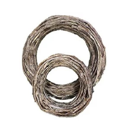 Koszorú vessző - Barna - 27x6 cm, 44x8 cm - 2 db-os szett