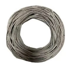 Vessző koszorú - Szürke - 27x6 cm 