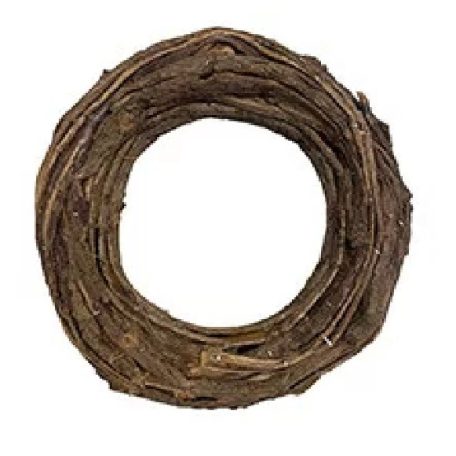 Vessző koszorú - Barna - 27x6 cm