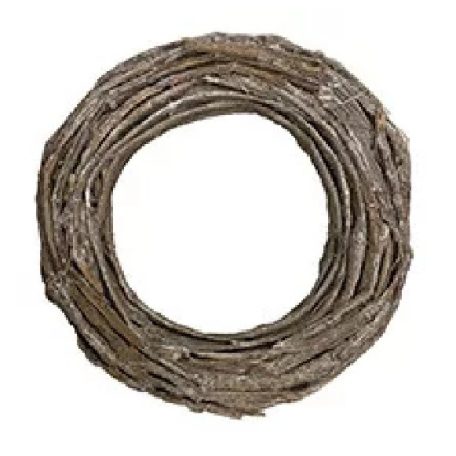 Vessző koszorú - Natúr - 27x6 cm 