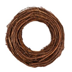 Vessző koszorú - Natúr - 27x6 cm