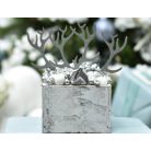 Natúr fa - Beszúrós agancs 18cm ezüst