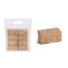 Mini szénabála  - 4x2 cm - 8 db/csomag - Raktáron
