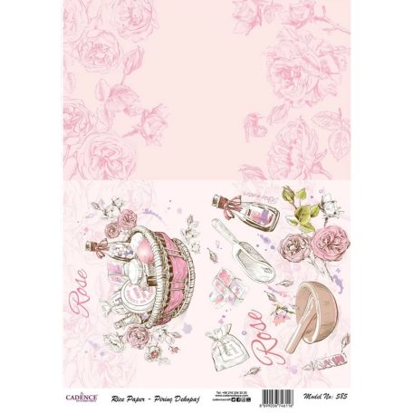 Cadence rizspapír - Rose - A4, A3 - 585