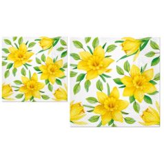   Paw Decor Daffodils in Bloom papírszalvéta 25x25 cm, 33x33cm - 20 db-os