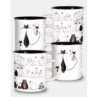 Porcelánbögre - Cicák - 2 féle - 330 ml