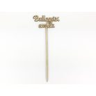 Natúr fa - Beszúrós " Ballagási emlék" felirat - 24,5 cm