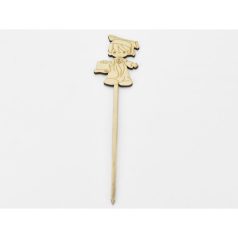 Natúr fa - Beszúrós ballagó kisfiú - 29,5 cm 