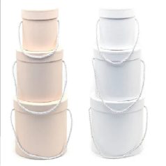 Papirdoboz kerek - 12,5 cm, 16cm, 19 cm - 3 db-os szett