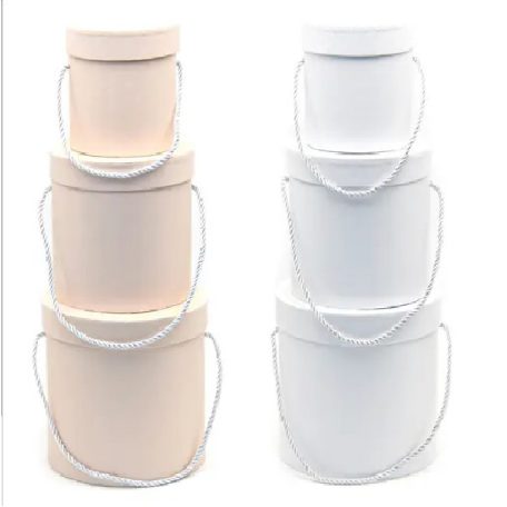 Papirdoboz kerek - 12,5 cm, 16cm, 19 cm - 3 db-os szett