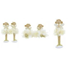 Tündér figurák ülő 2 féle sárga - 7 cm - Raktáron