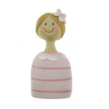 Figura lány rózsaszín - 10,5 cm 