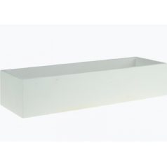 Fa kaspó - Fehér - 30x10x6 cm