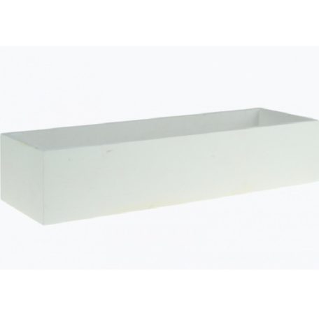 Fa kaspó - Fehér - 30x10x6 cm