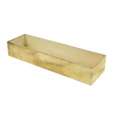 Fa kaspó - Barna - 35x10x6 cm