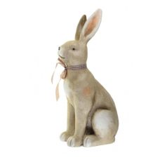 Nyuszi ülő figura - Barna - 24x17.5x45.5 cm