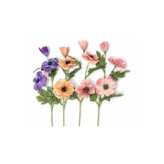 Selyemvirág szellőrózsa - 3 fejes - 70 cm  