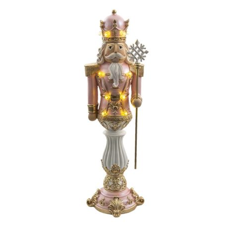 Diótörő figura rózsaszín - 21x20x67 cm